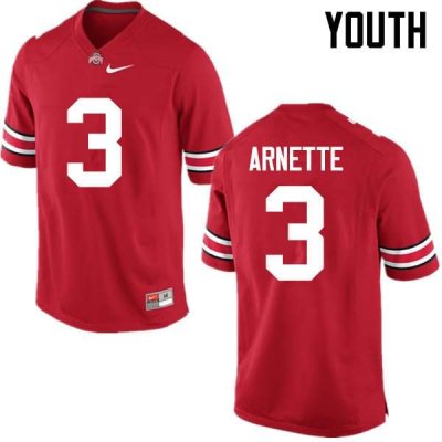 Youth Ohio State Buckeyes #3 Damon Arnette Red Nike NCAA College Football Jersey Authentic WPA7444QL